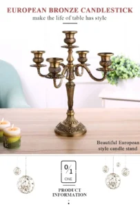 candelabros de bronze