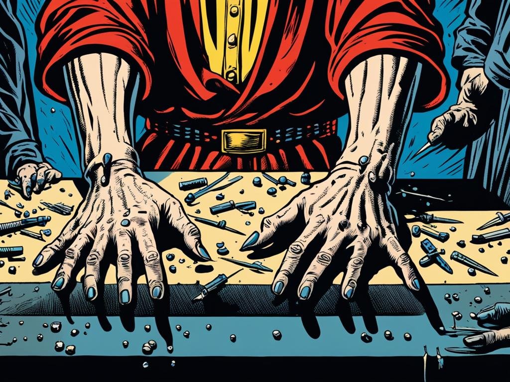 mãos e pés traspassados mãos e pés traspassados