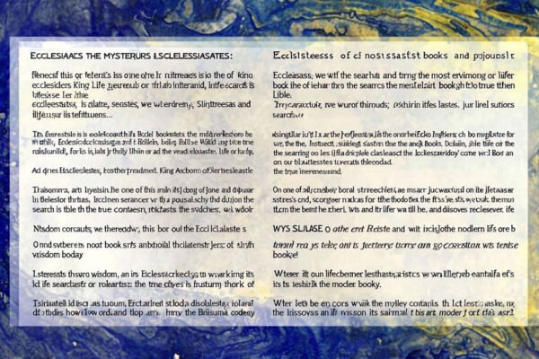 Desentrañar los misterios del Eclesiastés