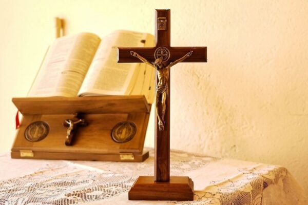 19cm Saint Benedict Wooden Crucifix