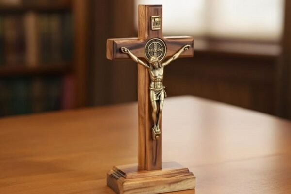 12 cm Table and Wall Crucifix