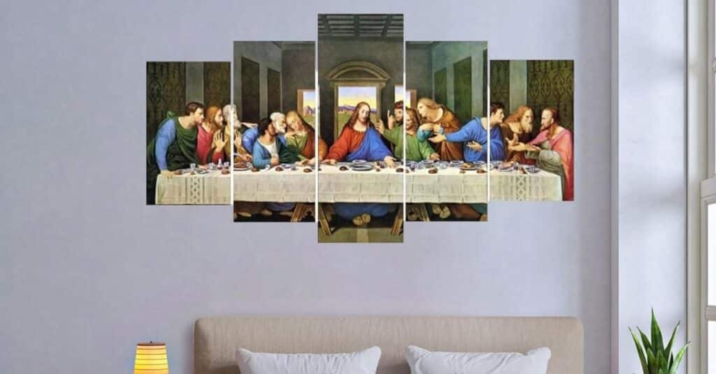 Decorative picture of the Holy Supper
