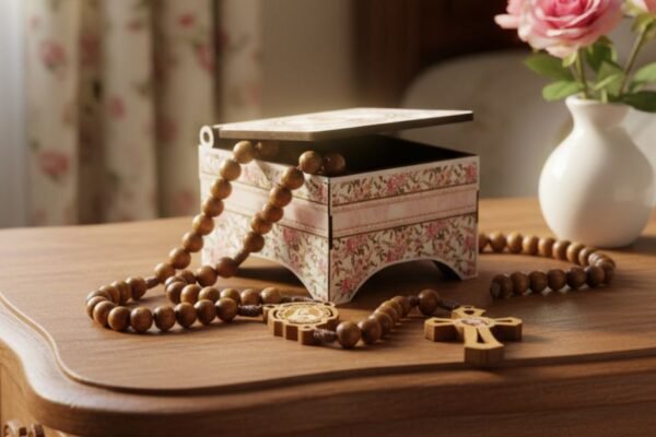 8mm Fatima Rosary with MDF Box