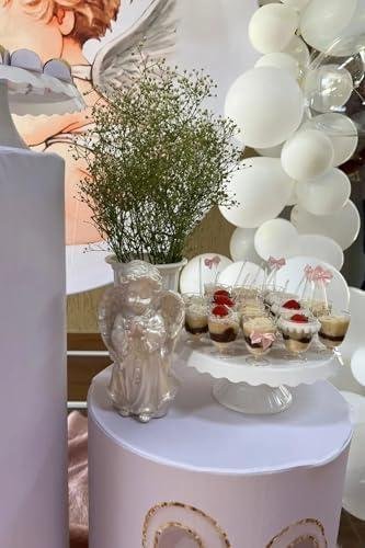 Anjo Decorativo em Gesso, 20 cm Altura x 10 cm Largura, Branco com Terço Estilo Religioso Presente Católico Manto Decoração Imagens Lembrança Filho dia das Mães crianças natal (Branco Pérola) Anjo Decorativo em Gesso, 20 cm Altura x 10 cm Largura, Branco com Terço Estilo Religioso Presente Católico Manto Decoração Imagens Lembrança Filho dia das Mães crianças natal (Branco Pérola)