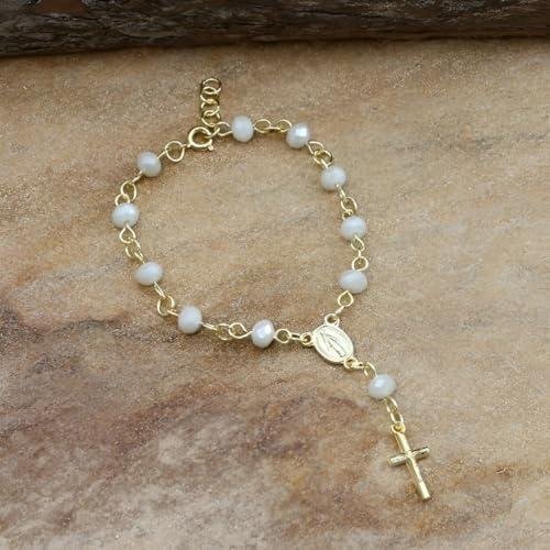 Pulseira Terço Dezena de Nossa Senhora Bijuterias Religiosas Pulseira Dezena de Nossa Senhora