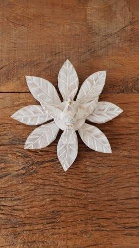 Divino Espírito Santo Decoração de Parede em Madeira - Artesanato Religioso para Cerimônias - 16 x 16 cm Divino Espírito Santo Decoração de Parede em Madeira - Artesanato Religioso para Cerimônias - 16 x 16 cm