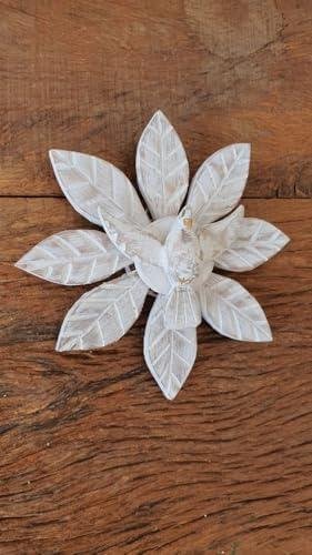 Divino Espírito Santo Decoração de Parede em Madeira - Artesanato Religioso para Cerimônias - 16 x 16 cm Divino Espírito Santo Decoração de Parede em Madeira - Artesanato Religioso para Cerimônias - 16 x 16 cm