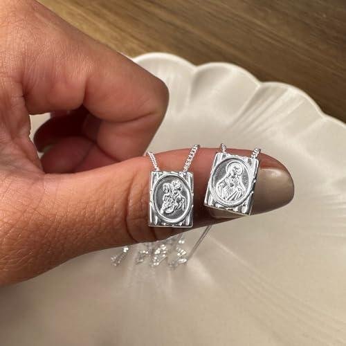 Escapulário Religioso São Jorge Sagrado Coração de Jesus em Prata 925 (70cm) Escapulário Religioso São Jorge Sagrado Coração de Jesus em Prata 925 (70cm)