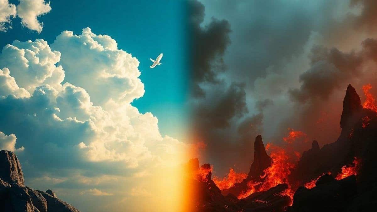 Imágenes y símbolos: representaciones del cielo y el infierno en el arte y la cultura