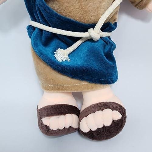 Zip - Boneco Pano Jesus Cristo Religioso Antialérgico Boneco de Pano Jesus Cristo Zip