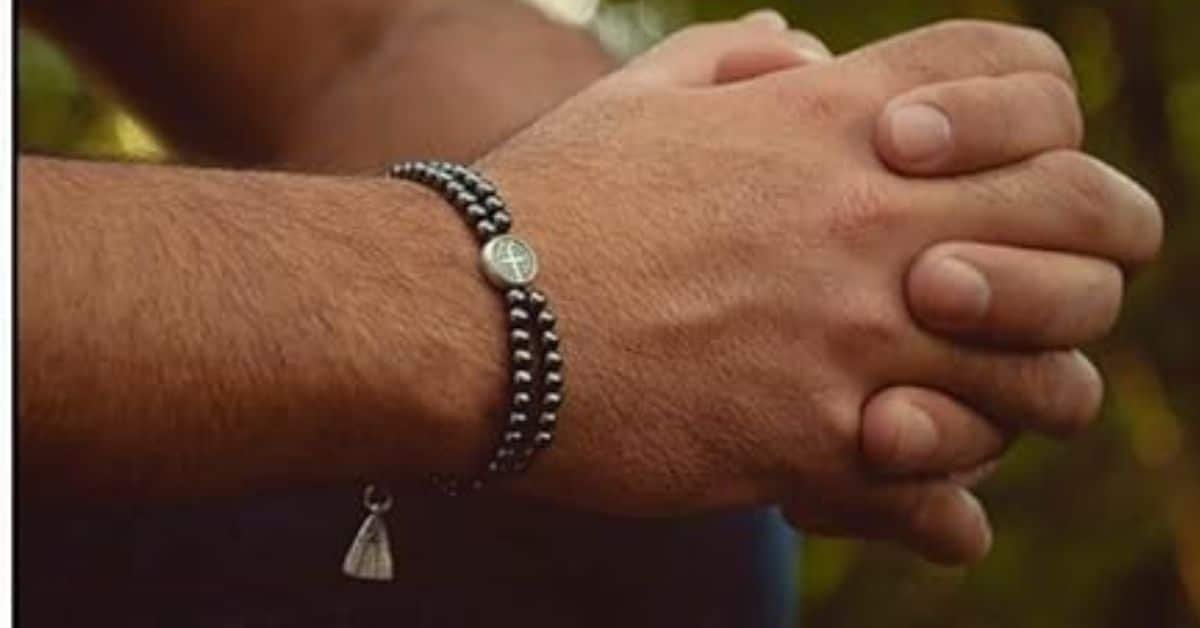 Pulseira Terço Hematita 20 cm