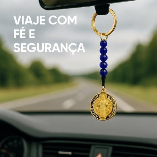 Kit Chaveiros Religiosos Premium São Bento Nossa Senhora Aparecida | Metal Dourado 9cm e 12,5cm | Proteção Espiritual, Fé Católica, Presente Abençoado Kit Chaveiros Religiosos Premium São Bento Nossa Senhora Aparecida | Metal Dourado 9cm e 12,5cm | Proteção Espiritual, Fé Católica, Presente Abençoado