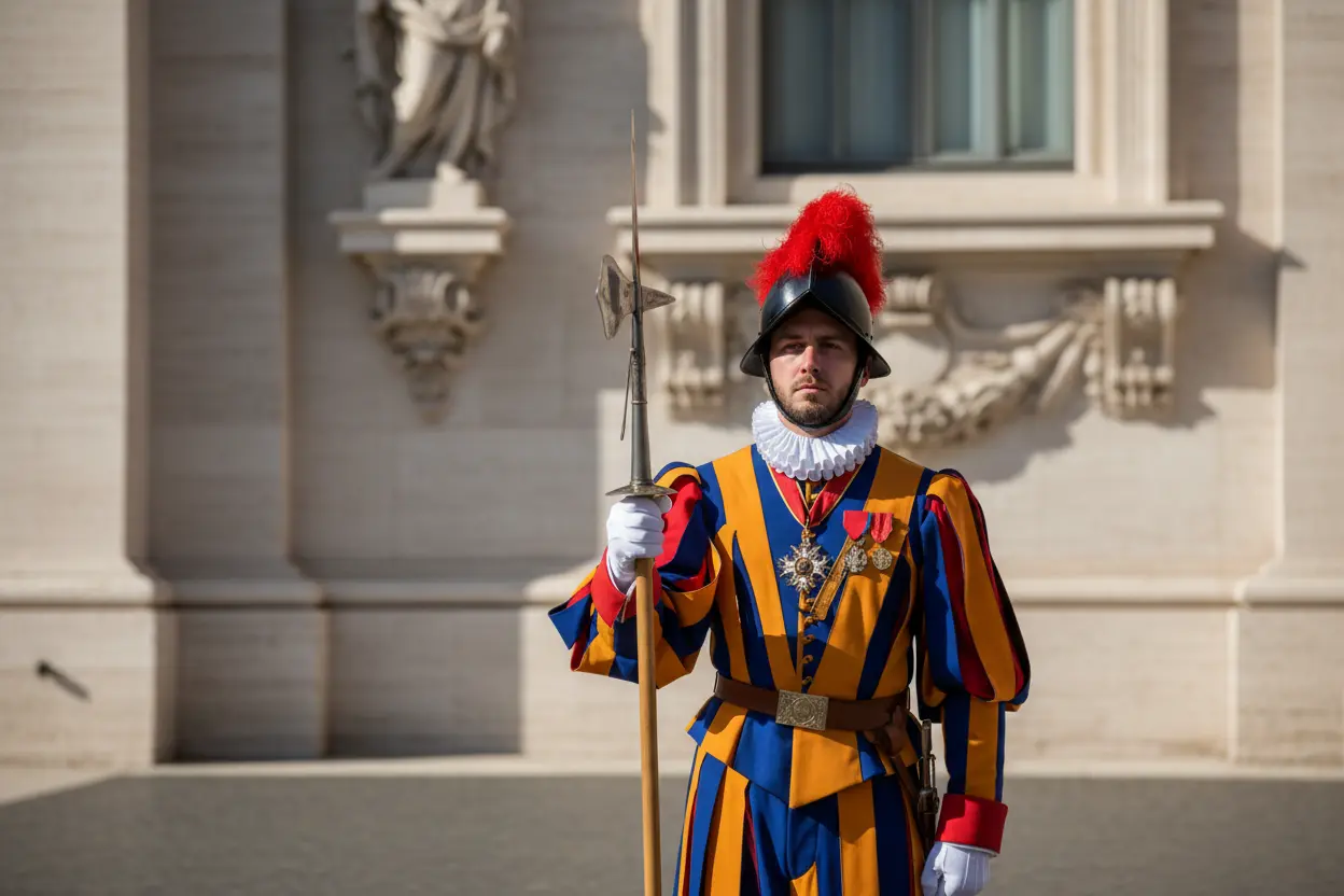 A Guarda Suíça no Vaticano Guarda Suíça no Vaticano, um símbolo de tradição