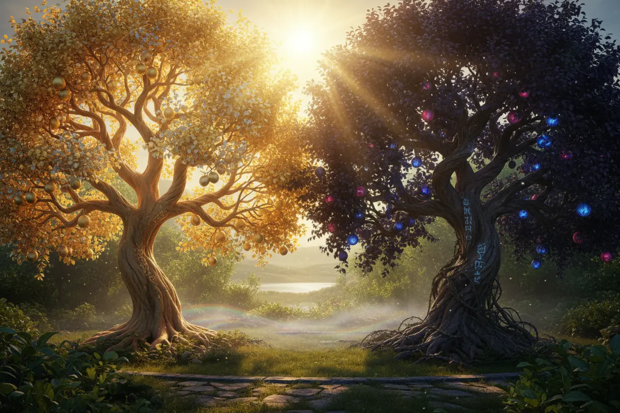 Árvores do Conhecimento e Vida A Árvore da Vida e a Árvore do Conhecimento no Jardim do Éden