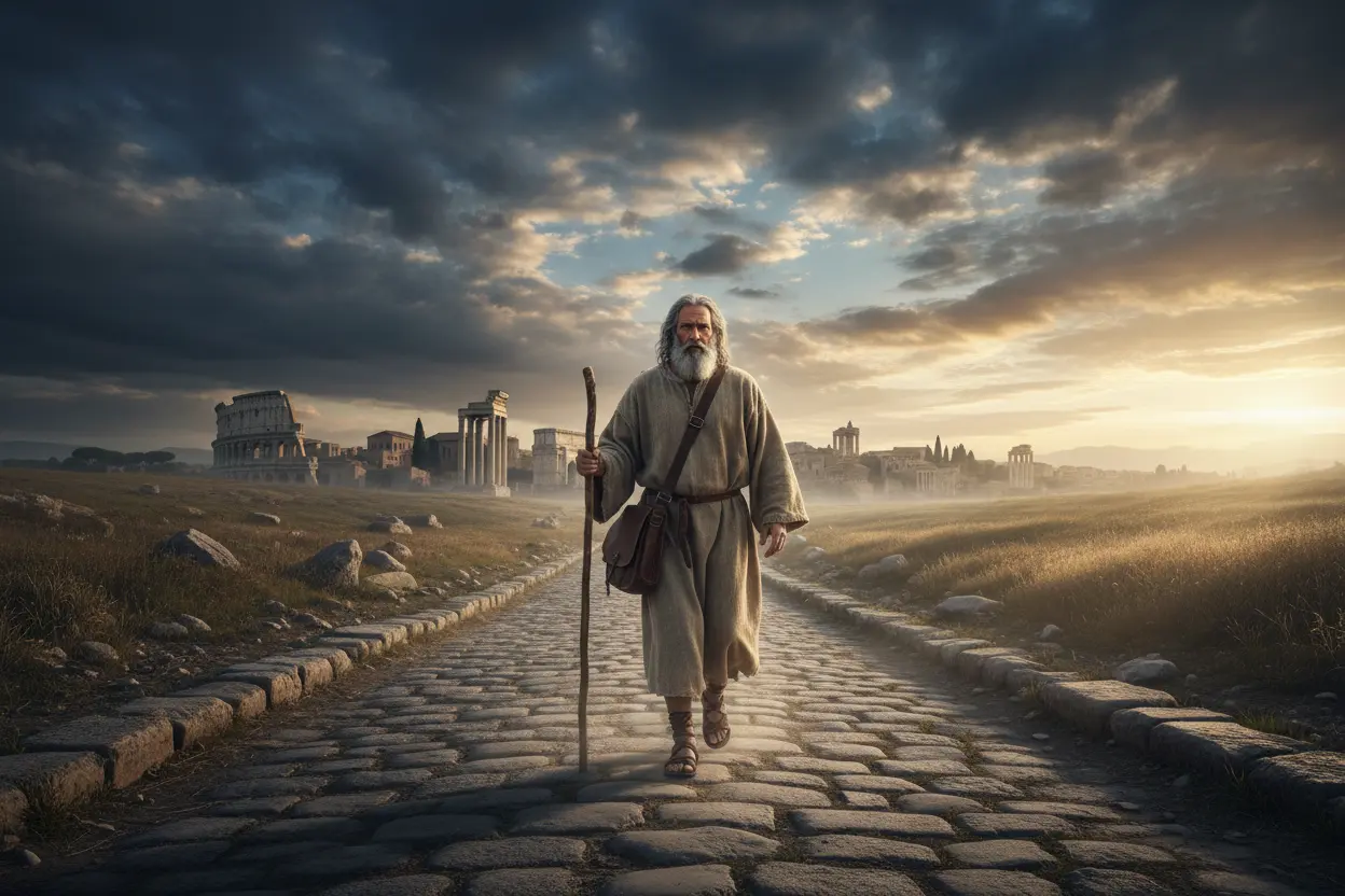 Expansão da Mensagem Cristã A origem do cristianismo no mundo se espalha por estradas romanas.