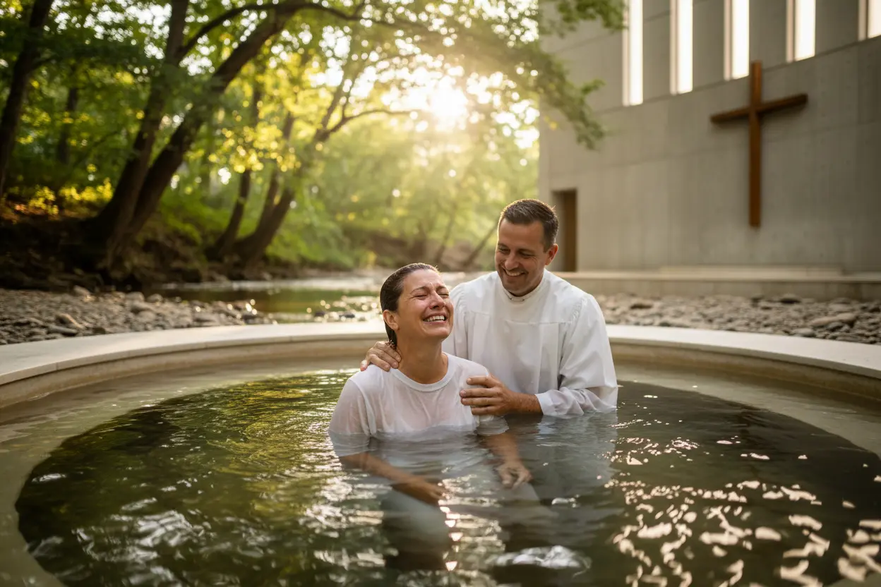 Batismo Evangélico! Nova Vida Significado do batismo nas religiões evangélicas por imersão.
