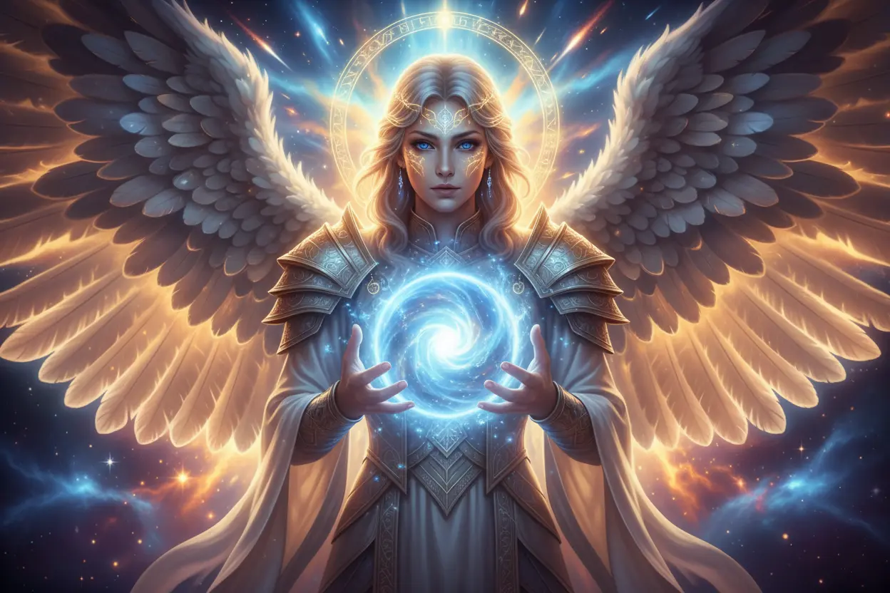 Anjo serafim em missão divina