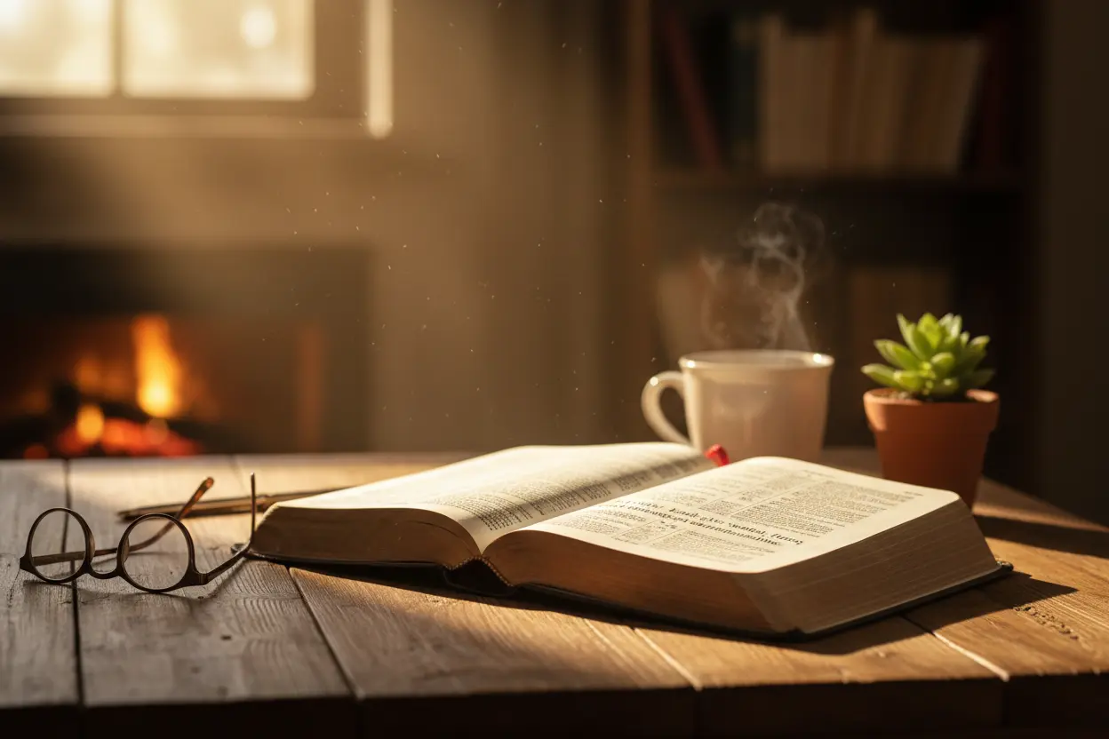 Bíblia aberta, luz do sol, como fortalecer a fé quando ela está fraca