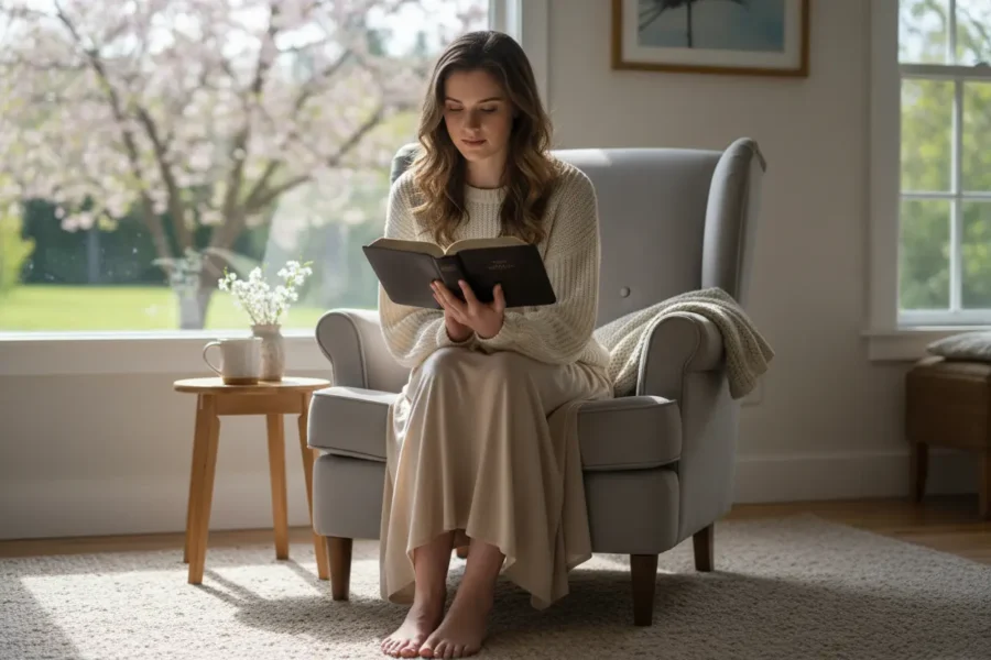 Pessoa aprendendo como estudar a bíblia do zero para iniciantes.