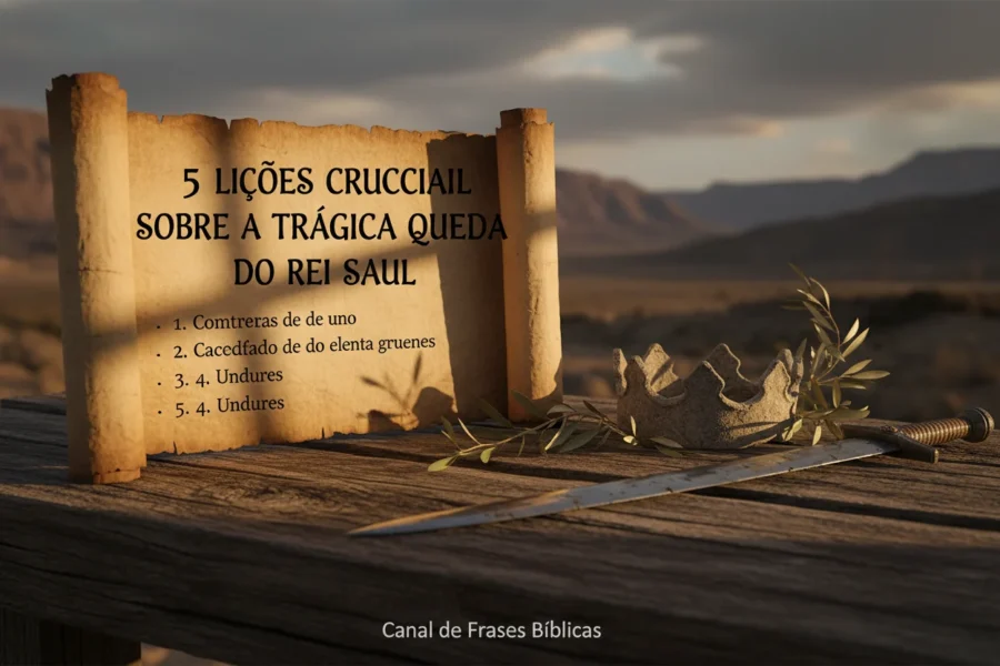 5 lições cruciais sobre a trágica queda do rei Saul na Bíblia