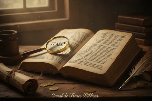 El nombre «Ítalo» aparece en la Biblia, en las páginas de las Escrituras